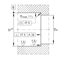 推力角接触球轴承 ZKLN1034-2RS-PE, 增加公差，双向，两侧唇密封