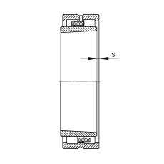 圆柱滚子轴承 NNU4944-S-K-M-SP, 根据 DIN 5412-4 标准的主要尺寸, 非定位轴承, 双列，带锥孔，锥度 1:12 ，可分离, 带保持架，减小的径向内部游隙，限制公差