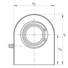 液压杆端轴承 GF25-DO, 根据 DIN ISO 12 240-4 标准，带焊接面，需维护