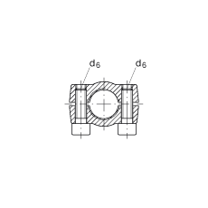液压杆端轴承 GIHRK20-DO, 根据 DIN ISO 12 240-4 标准，带右旋螺纹夹紧装置，需维护