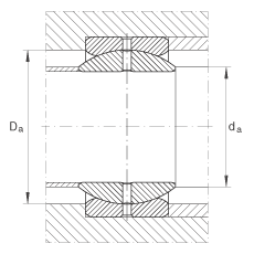 关节轴承 GE50-ZO, 根据 DIN ISO 12 240-1 标准，英制尺寸，需维护